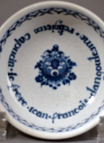 Faience of Paris &quot;bol à capucin&quot; dated 1733 - 