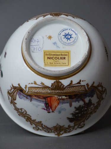 Antiquités - Coupe en porcelaine de Meïssen circa 1740