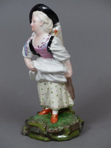 Céramiques, Porcelaines  - Statuette en porcelaine de Hochst de J.P. Melchior