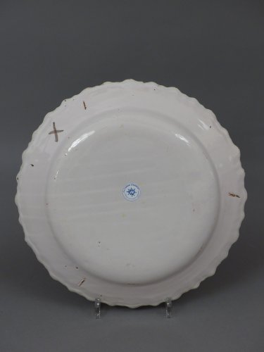  - French Moustiers platter - Ferrat Factory circa 1780