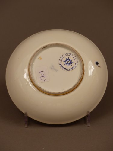 Tasse et sous tasse en porcelaine de Meïssen XVIIIe siècle - 