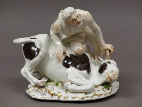 Antiquités - Héraclès combattant le taureau de Crête, Meissen 1740 - 1745