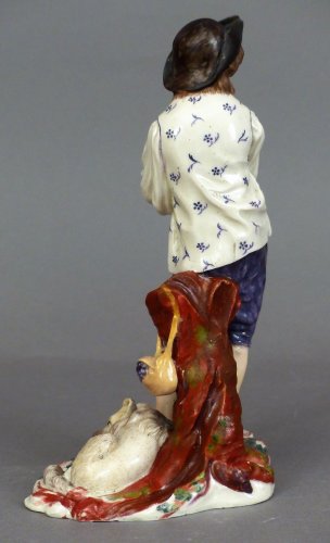 Louis XV - Statuette en porcelaine de Frankenthal, signée Joseph Hannong