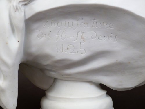 XVIIIe siècle - Buste de Mirabeau, Manufacture du Fbg. Saint-Denis XVIIIe siècle