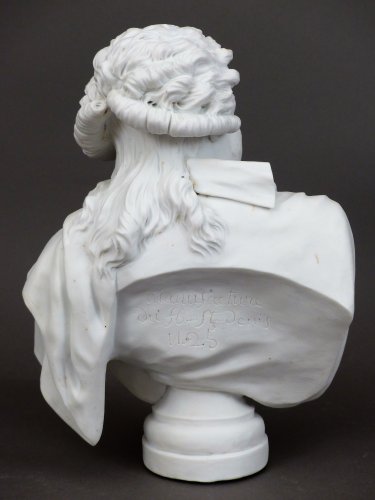 Antiquités - Buste de Mirabeau, Manufacture du Fbg. Saint-Denis XVIIIe siècle