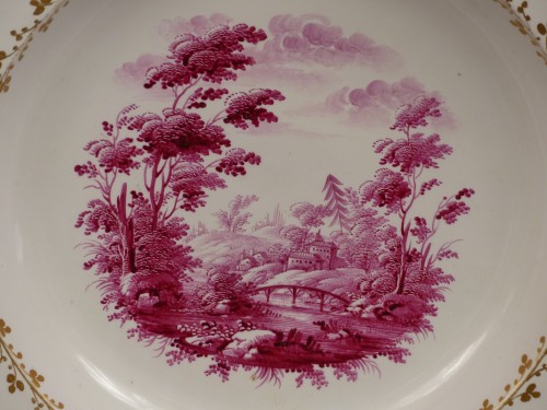 Paire d'assiettes en porcelaine de Doccia, XVIIIe siècle - 