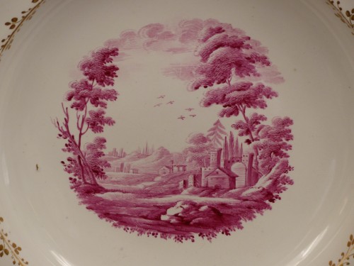  - Paire d'assiettes en porcelaine de Doccia, XVIIIe siècle