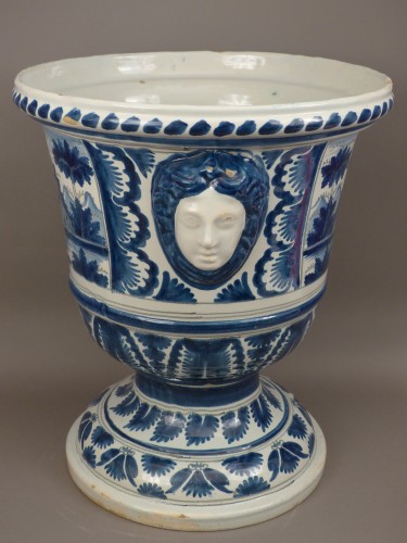 Seille en faïence de Nevers fin 17e début 18e siècle - Céramiques, Porcelaines Style Louis XIV