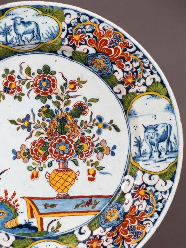 Assiette en faïence de Delft XVIIIe siècle - Le Cabinet d'Amateur