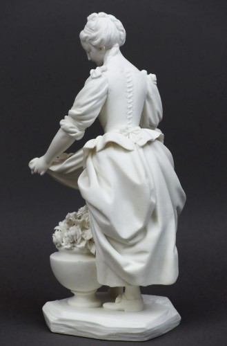 Porcelain & Faience  - Soft-paste porcelain biscuit, Sèvres 18th century - The vase gardener