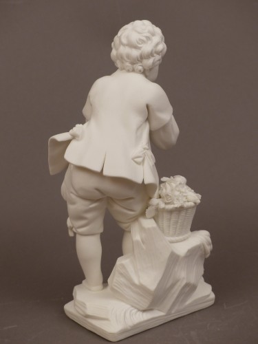 Jeune suppliant biscuit en porcelaine tendre de Sèvres 18e siècle - Le Cabinet d'Amateur