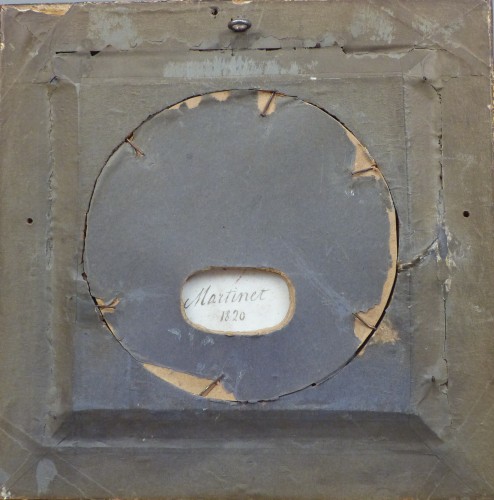 Plaque en porcelaine représentant Biennais, orfèvre de Napoléon 1er - 