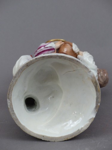 Céramiques, Porcelaines  - Groupe en porcelaine de Niderviller 18e siècle