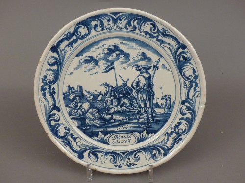 Louis XV - Plat en faïence de Makkum, 18e siècle