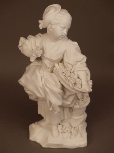 XVIIIe siècle - Statuette en porcelaine tendre de Vincennes vers 1753 - 1754