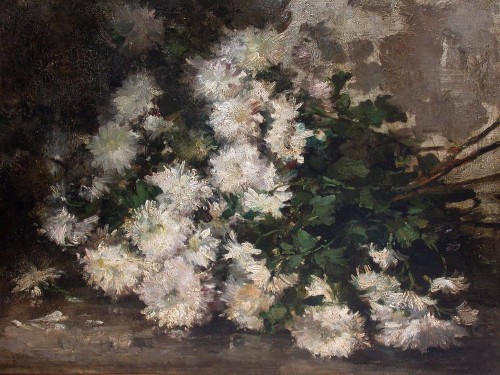 Bouquet - Hubert Bellis (1831-1902) - Tableaux et dessins Style Napoléon III