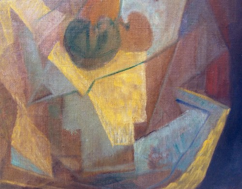 Nature morte aux pommes - Joseph Lacasse (1894-1975) - Tableaux et dessins Style Art Déco