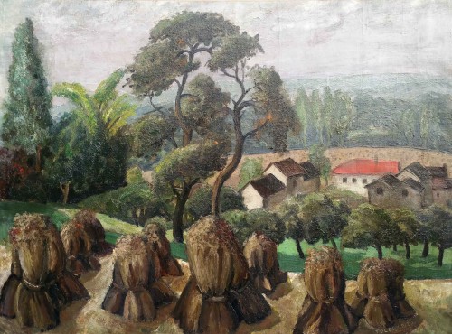 XXe siècle - Paysage de Bourgogne par TOLEDO PIZA (1887-1945)