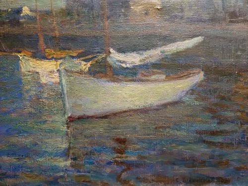 Paimpol harbour - Constance Schwedeler (1876-1962) - Paintings & Drawings Style Art nouveau