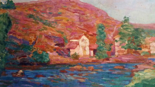 Creuse river - Léon R. Bardelle (1865-1960) - Paintings & Drawings Style Art nouveau