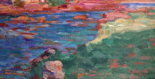 Paintings & Drawings  - Creuse river - Léon R. Bardelle (1865-1960)