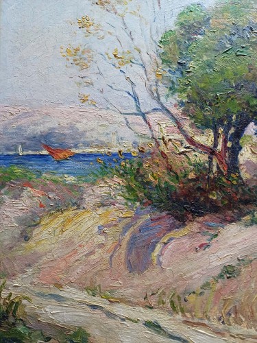 Mediterranean Sea - Carlo PELLEGRINI (1866-1937) - Paintings & Drawings Style Art nouveau