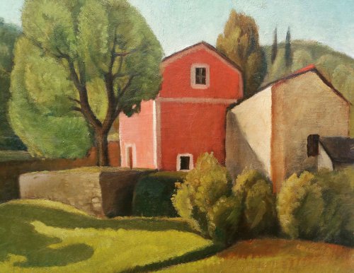 Paintings & Drawings  - Italian Landscape - Enrico PAULUCCI (1901-1999)