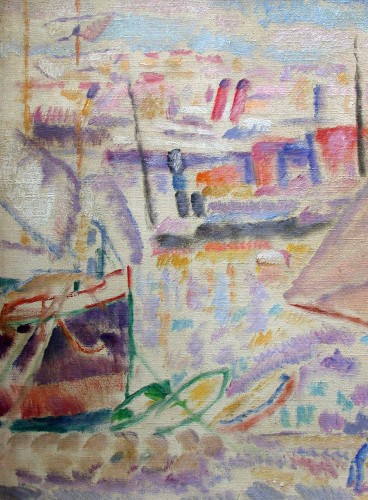 Port de Marseille - A.Carrera (1878-1952) - Tableaux et dessins Style Art Déco