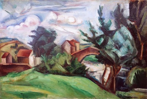 Paysage cubiste - A. Favory (1888-1937)