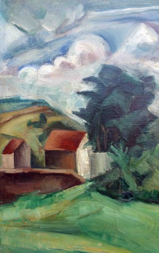 Paysage cubiste - A. Favory (1888-1937) - Le Chef d'oeuvre inconnu