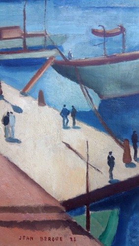 Tableaux et dessins Tableaux du XXe siècle - Port de Toulon - Jean Berque (1896-1954)