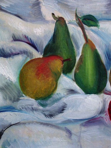 Seven Pears - Gabriel Fournier (1893-1963) - Paintings & Drawings Style Art Déco