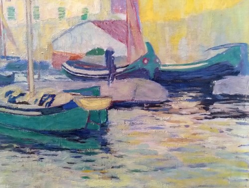 Le lac-Otto Weber (1876-1947) - Tableaux et dessins Style Art nouveau