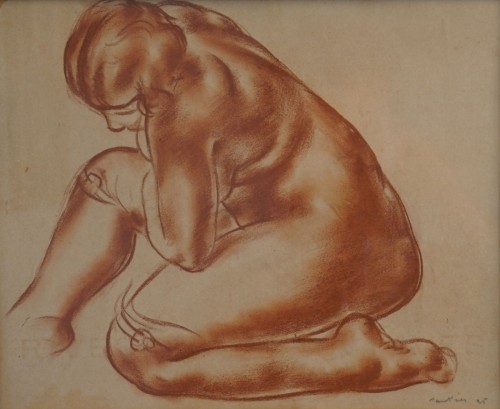 Tableaux et dessins Dessin, Aquarelle & Pastel - Jean Fautrier (1898-1964) - Nu à la toilette, 1925