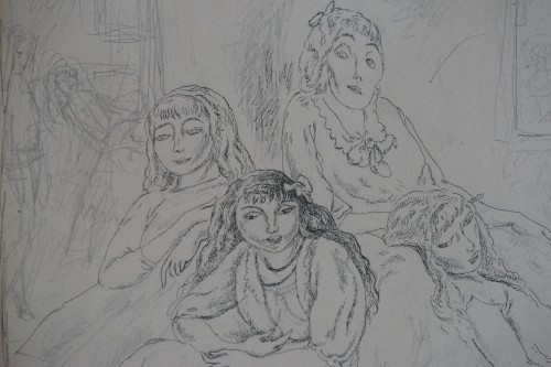 Jules Pascin (1885-1930) The Monelles sister after a novel by Marcel Schwob - 