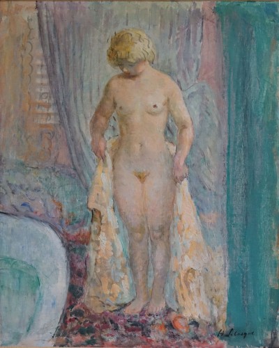 Henri Lebasque (1865-1937) Nu blond à la baignoire