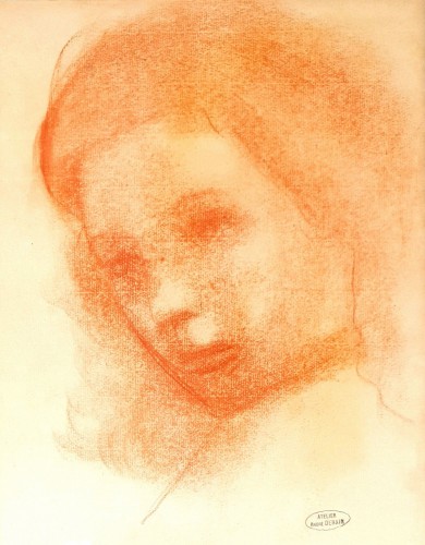 André Derain (1880-1954), portrait à la sanguine, vers 1930