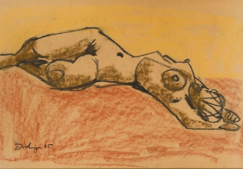 Nu allonge, 1945 Hugo Dachinger (Autrichien, 1908-1996)