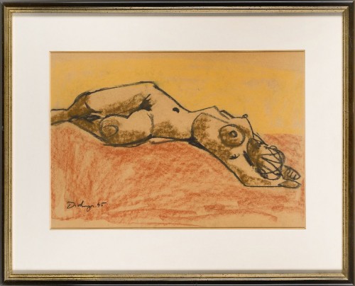 Reclining nude, 1945 Hugo Dachinger (Autrichien, 1908-1996) - Paintings & Drawings Style 50