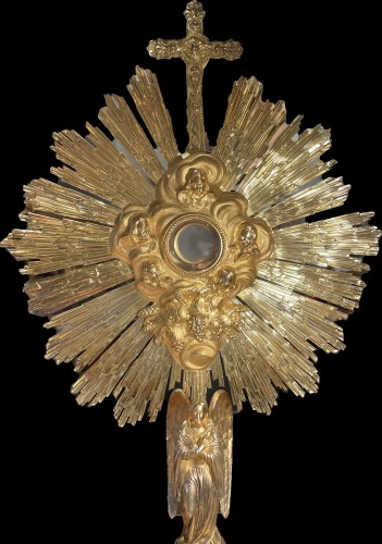 Spectacular Vermeil Monstrance - 1837 to 1846 - Religious Antiques Style Louis-Philippe