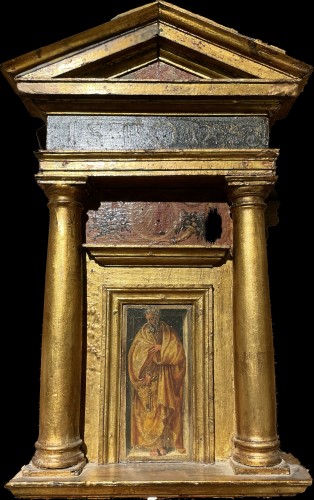 Paire de retables italiens vers 1500 - Art sacré, objets religieux Style Renaissance