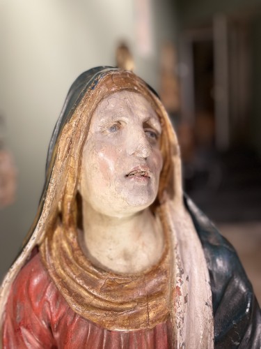 Grande Vierge de calvaire du XVIIe siècle - 
