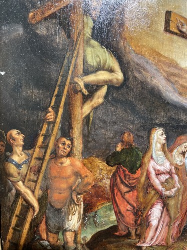 The Crucifixion - Dutch School Circa 1600 - Renaissance