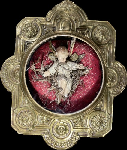 Antiquités - Reliquary Frame With Child - Eighteenth