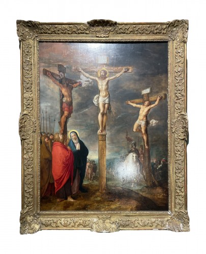 La Crucifixion - Ecole Flamande du 17e siècle