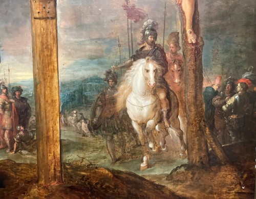 Tableaux et dessins Tableaux XVIIe siècle - La Crucifixion - Ecole Flamande du 17e siècle