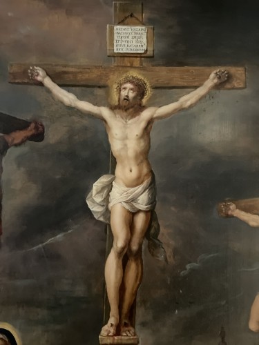 The Crucifixion - 17th century Flemish School  - Louis XIII