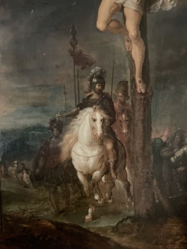 Louis XIII - The Crucifixion - 17th century Flemish School 