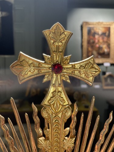 19th century - Large 19th century Monstrance To The Evangelists