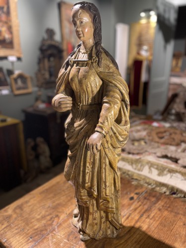 Religious Antiques  - Saint Catherine -  17th century